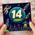 14th Birthday Card, Space Astronaut Rockets Design