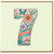 7th Birthday Card, Floral Number 7 Birthday Card