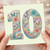 10th Birthday Card, Floral Butterfly Number 10 Card