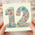 12th Birthday Card, Floral Butterfly Number 12 Card