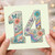 14th Birthday Card, Floral Butterfly Number 14 Card