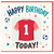 1st Birthday Card, Football Shirt Birthday Card