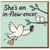 She's an In-Flew-encer Funny Birthday Card for Her - Bird Pun with Smartphone - Humorous Social Media Joke for Friend, Sister or Colleague