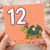 12th Birthday Card, Cute Turtle Party Card
