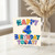 4th Birthday Card, Colourful Happy 4th Birthday Today Card