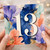13th Birthday Card, Floral Watercolour Age 13 Card