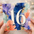 16th Birthday Card, Floral Watercolour Teen Birthday Card