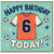 6th Birthday Card, Soccer Birthday Card