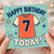 7th Birthday Card, Football Shirt Design