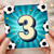 3rd Birthday Card, Soccer Ball Design