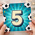 5th Birthday Card, Football Theme