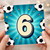 6th Birthday Card, Football Soccer Theme