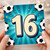 16th Birthday Card, Football Soccer Design