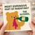 Funny New Parents Card - Most Expensive Part of Parenting? The Alcohol - Humour Bear New Baby Congratulations Card for Mum or Dad, Parents