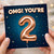 2nd Birthday Card, OMG! You’re 2 Balloon Design