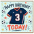 3rd Birthday Card, Football Shirt Number 3 Design, Soccer Happy Birthday Today Card