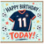 11th Birthday Card, Football Shirt Design, Happy Birthday Today