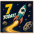 7th Birthday Card, Space Rocket 7th Birthday Card