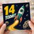 14th Birthday Card, Space Rocket 14 Today Birthday Card