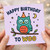 Happy Birthday To Woo Owl Card - Cute Pun Birthday Card with Party Hat Owl and Stars - Fun Animal for Kids or Adults - Blank Inside with Envelope