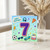 7th Birthday Card, Colourful Party Icons Design