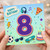 8th Birthday Card, Fun Kids Birthday Card