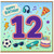 12th Birthday Card, Fun Teen Birthday Card with Games, Music and Party Icons