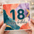 18th Birthday Card, Happy Birthday Card