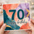 70th Birthday Card, Colourful Happy Birthday Card