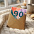 90th Birthday Card, Colourful Abstract Happy Birthday Card
