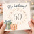 50th Birthday Card, Hip Hip Hooray Gift Design