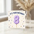 8th Birthday Card, Purple Number 8 Balloon Birthday Card