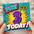 3rd Birthday Card, Pow You're 3 Today Comic Style Card