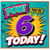 6th Birthday Card, Comic Book Pow You're 6 Today Design