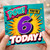 6th Birthday Card, Comic Book Pow You're 6 Today Design