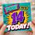 14th Birthday Card, Comic Book Style POW You're 14 Today Card