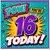 16th Birthday Card, You're 16 Today Comic Style Card