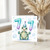 7th Birthday Card, Cute Baby Turtle with Number 1 Balloons