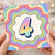 na 4th Birthday Card, Rainbow Number 4 Card