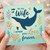 To My Wife Whale Pun Card - I Whale You Love Forever - Cute Anniversary or Valentine’s Day Card for Wife, Ocean-Themed Romantic Greeting