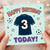 3rd Birthday Card, Football Shirt and Soccer Ball Design