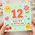 12th Birthday Card, Cute Happy Birthday Card for Age 12