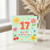 17th Birthday Card, Cute Happy Birthday Card with Fun Pastel Characters