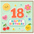 18th Birthday Card, Cute Happy Birthday Age 18 Card