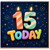 15th Birthday Card, 15 Today Birthday Card