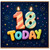 18th Birthday Card, 18 Today Celebration Card