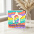 8th Birthday Card, Rainbow Star Happy Birthday Card