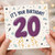 20th Birthday Card