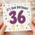 36th Birthday Card, It's Your Birthday Celebration Card