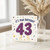 43rd Birthday Card, It's Your Birthday Balloon Design